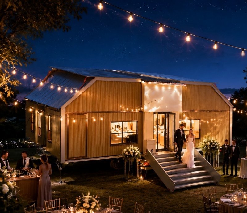 LZM mobile wedding venue and expandable wedding hall